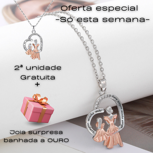 Colar "Amor Mãe-Filha" OFERTA 2x1 + Jóia surpresa banhada a ouro